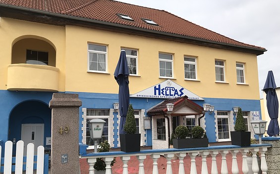 Griechisches Restaurant "Hellas" in Prenzlau, Foto: Anet Hoppe