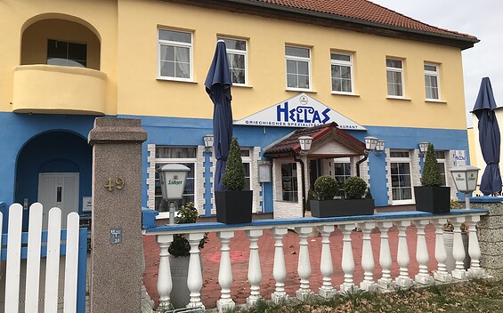 Griechisches Restaurant "Hellas" in Prenzlau, Foto: Anet Hoppe