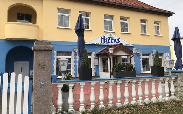 Griechisches Restaurant &quot;Hellas&quot; in Prenzlau, Foto: Anet Hoppe