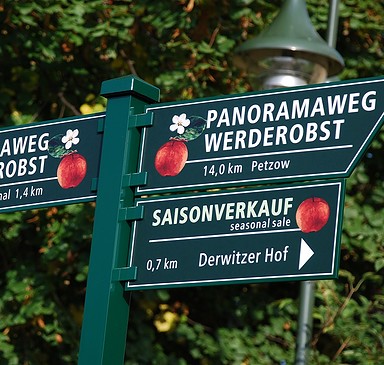 Panoramawanderweg durch das Obstbaugebiet Werder (Havel)