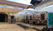 Inner courtyard of the restaurant, Foto: Eckhard Hoika, Lizenz: Eckhard Hoika