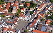 Senftenberger Altstadt aus der Luft, Foto: Stadt Senftenberg, Lizenz: Stadt Senftenberg