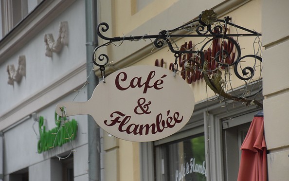 Café &amp; Flambée Potsdam, Foto: Bernd Gewohn, Lizenz: TMB-Fotoarchiv