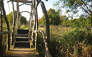 NABU-Naturerlebniszentrum Blumberger Mühle Hängebrücke, Foto: Anet Hoppe