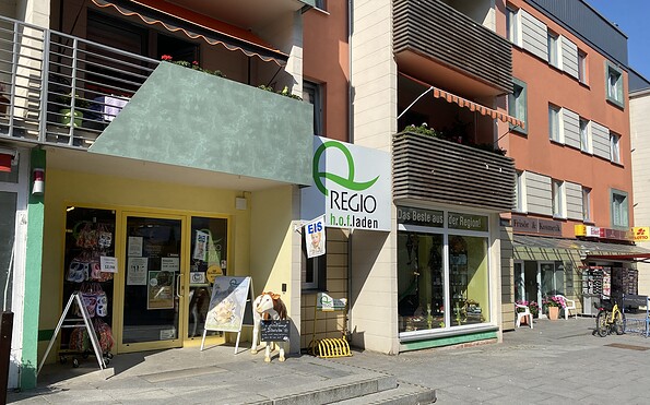 Q-Regio Prenzlau, Eingang, Foto: Alena Lampe