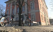 Historisches Rathaus Templin Fahrradständer, Foto: Anet Hoppe