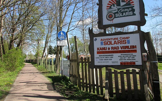 Eingangsbereich Adventure Camp Solaris Prenzlau, Foto: Anet Hoppe