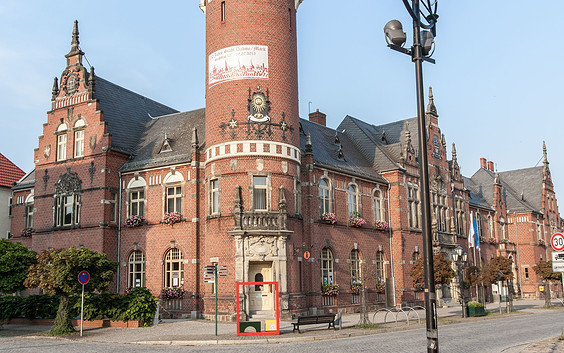 Rathaus Dahme/Mark, Foto: Jedrzej Marzecki, Lizenz: Tourisusverband Fläming e.V.