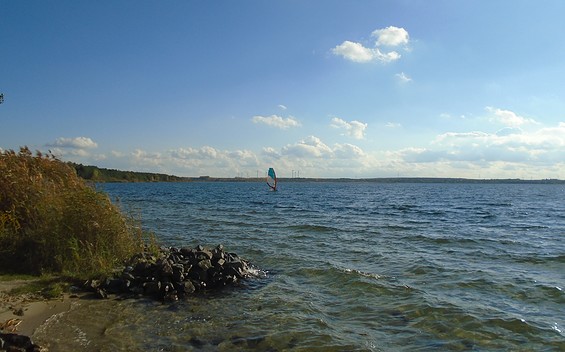 Windsurfing at Lake Gräbendorf, Foto: SF_Tourist-Information Vetschau/Spreewald, Lizenz: REG Vetschau mbH