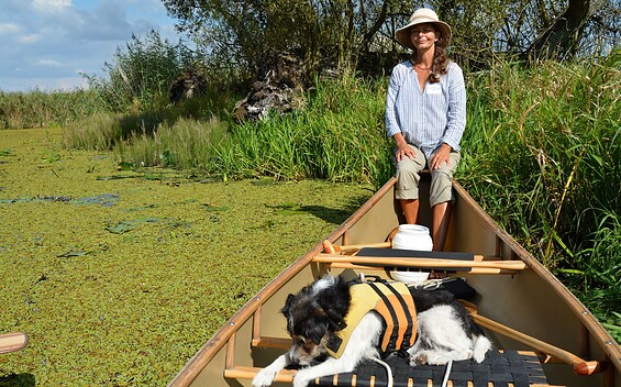 flusslandschaft reisen - Kanu- und Naturführungen mit Frauke Bennett, guided canoe tours