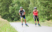 Zu zweit unterwegs auf der Flaeming-Skate, Foto: Jederzej Marzecki, Lizenz: Tourismusverband Fläming e.V.