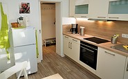 Küche mit Kühlschrank und Gefriermöglichkeit, Foto: Jens Schönwälder, Lizenz: Vermieter