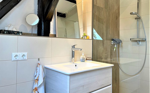 modern eingerichtetes Badezimmer, Foto: Ulrike Haselbauer, Lizenz: TV Lausitzer Seenland e.V.