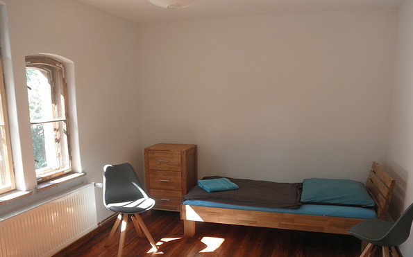 Schlafzimmer mit 2 Einzelbetten, Foto: R. Müller-Zetzsche