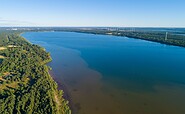 Aerial view of Lake Scheibe, Foto: Benjamin Kramer, Lizenz: Stadt Hoyerswerda