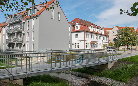 Apartmenthaus "Am Fließ", Foto: Nico Thäle, Lizenz: Lausitzer Seenland Apartmenthaus uG