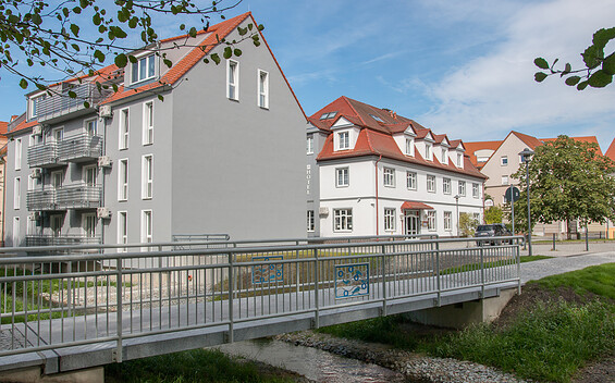 Apartmenthaus "Am Fließ", Foto: Nico Thäle, Lizenz: Lausitzer Seenland Apartmenthaus uG