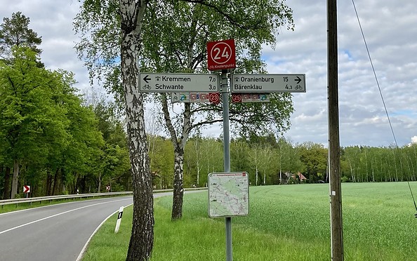 Knotenpunkt 24, Foto: Itta Olaj, Lizenz: Tourismusverband Ruppiner Seenland e.V.