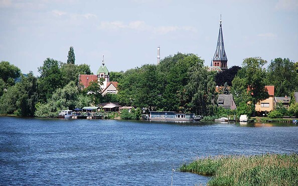 View on Geltow from the waterside, Foto: Tourismusverband Havelland e.V.