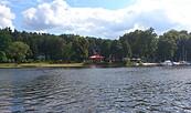 View of the Ferch lido from the water, Foto: Strandbad Ferch
