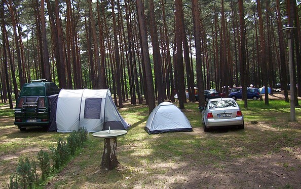 Motorhome parking space at the Neue Scheune campsite, Foto: Campingplatz Neue Scheune/St. Mies