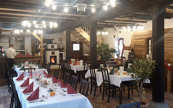 Restaurant Haus des Müllers, Foto: Tobias Zschieschick, Lizenz: Krabat-Mühle