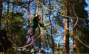 Klettern im &quot;Spinnennetze&quot;, Foto: Kletterwald Schorfheide, Lizenz: Kletterwald Schorfheide