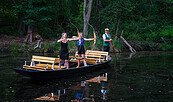 Bogenschießen vom Kahn, Foto: Studio Spreewald, Foto: Frank Albrecht , Lizenz: Frank Albrecht