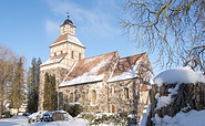 Kirche Wildenbruch im Winter, Foto: Catharina Weisser, Lizenz:  Tourismusverband Fläming e.V.