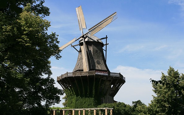 Historic windmill in Sanssouci Park, Foto: Steffen Lehmann, Lizenz: SPSG/TMB-Fotoarchiv
