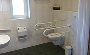 Ein barrierefreies WC in der Spreewald Pension Spreeaue, Foto: Pension Spreeaue, Lizenz: Amt Burg (Spreewald)