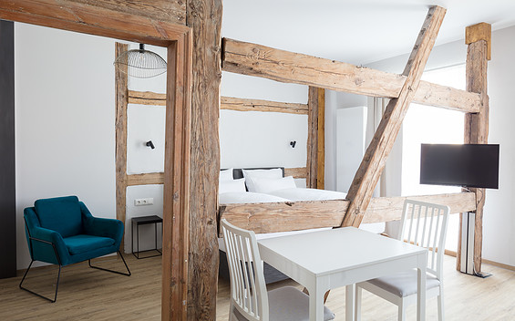Apartment with historic half-timbering (18th century), Foto: Bartsch & Hengst GbR
