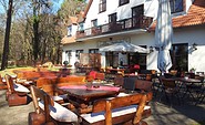 Ansicht Hotel mit Terrasse, Foto: Hotel Waldfrieden, Lizenz: Hotel Waldfrieden