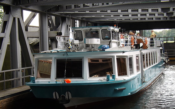 MS Barnimer Land im Trog des Schiffshebewerkes Niederfinow, Foto: Familie Schlößin, Foto: Jens Schlößin, Lizenz: Jens Schlößin