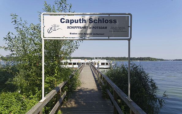 Anleger Caputh Schloss im Ortsteil Caputh der Gemeinde Schwielowsee , Foto: André Stiebitz, Lizenz: PMSG Potsdam Marketing und Service GmbH