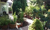 Garden in the pension Mark in Hoyerswerda , Foto: Foto: Gabriela Mark, Lizenz: Pension Mark