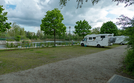 Camper site at the Lausitzbad, Foto: Dana Kersten, Lizenz: Tourismusverband Lausitzer Seenland e.V.