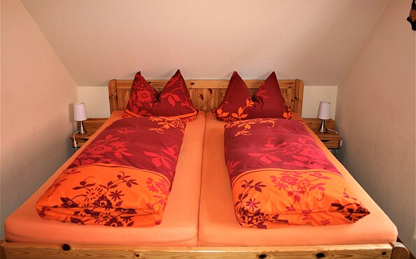 Double bed room, Foto: René Halla, Lizenz: Ferienwohnung Knappensee