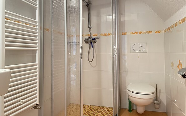 Bathroom with shower and WC, Foto: Ulrike Haselbauer, Lizenz: TV Lausitzer Seenland e.V.