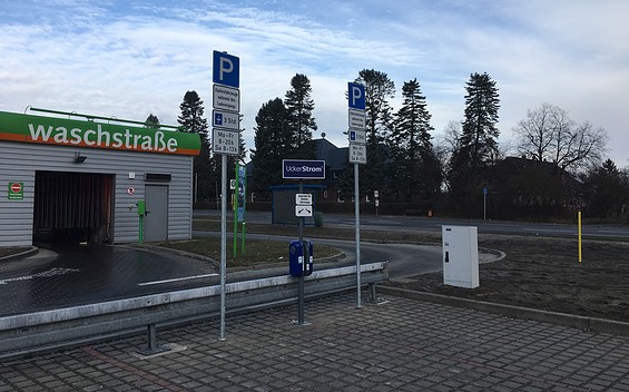 Stromtankstelle Parkplatz McDonald´s Prenzlau 