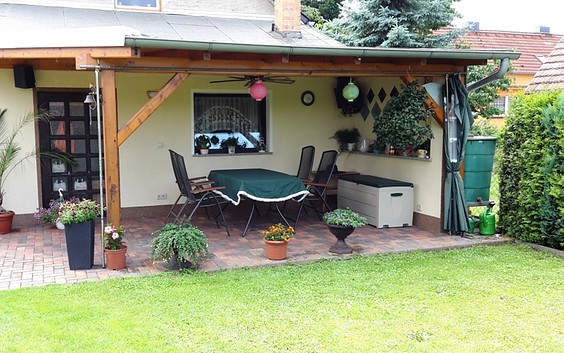 Terrasse, Foto: Ferienwohnung Storchennest