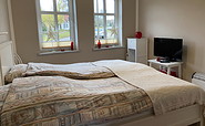 Schlafen unter dem Storchennest  - Schlafzimmer, Foto: Monika Schmidt, Lizenz: Tourismusverband Prignitz e.V.