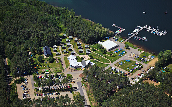 Hafencamp Marina Camp on Lake Senftenberger See