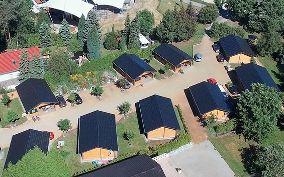 Luftaufnahme auf den Ferienpark Seeblick, Foto: Ferienpark Seeblick, Roland Reschke
