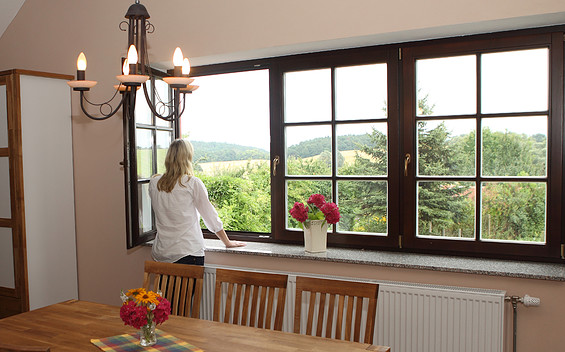 Wohnraum Schöne Aussicht Zum Unteren Odertal im OG, Foto: Ronald Mundzeck, Lizenz: Andrea Frick