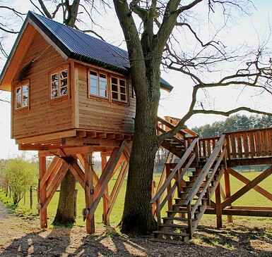 Baumhaushotel Uckermark Gut Gollin, Foto: Lisa Wurth, Lizenz: Baumhaushotel Uckermark