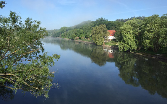 Ferienwohnung Fischerhaus am Kanal Blick von der Brücke, Foto: Florian Gröne