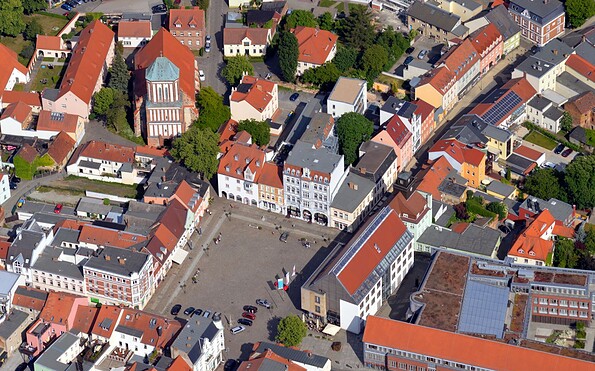 Senftenberg old town from the air, Foto: Stadt Senftenberg, Lizenz: Stadt Senftenberg