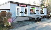 Kiosk und Rezeptionsgebäude, Foto: Gregor Kockert, Lizenz: Tourismusverband Lausitzer Seenland e.V.