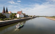 Blick auf die Oder und die Friedenskirche, Foto: Florian Läufer, Lizenz: Seenland Oder-Spree